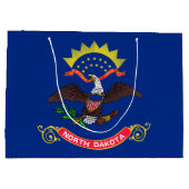Staatsflagge Nord-Dakota Große Geschenktüte (Rückseite)