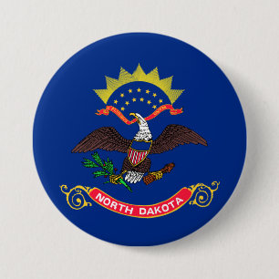 Staatsflagge Nord-Dakota (Nord-Dakotan) Button