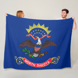 Staatsflagge Nord-Dakota (Nord-Dakotan) Fleecedecke