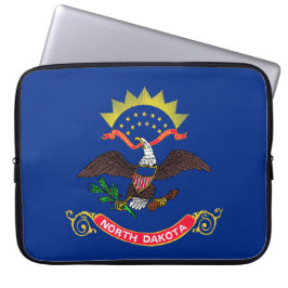 Staatsflagge Nord-Dakota (Nord-Dakotan) Laptopschutzhülle