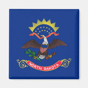 Staatsflagge Nord-Dakota (Nord-Dakotan) Magnet