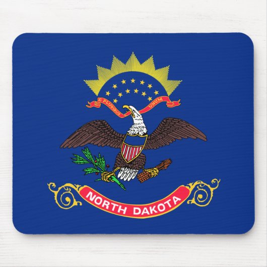 Staatsflagge Nord-Dakota (Nord-Dakotan) Mousepad (Vorne)
