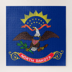 Staatsflagge Nord-Dakota (Nord-Dakotan) Puzzle