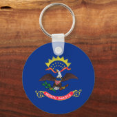 Staatsflagge Nord-Dakota Schlüsselanhänger (Vorderseite)