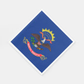 Staatsflagge Nord-Dakota Serviette (Ecke)