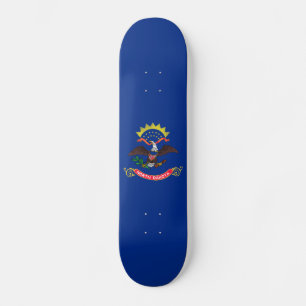 Staatsflagge Nord-Dakota Skateboard