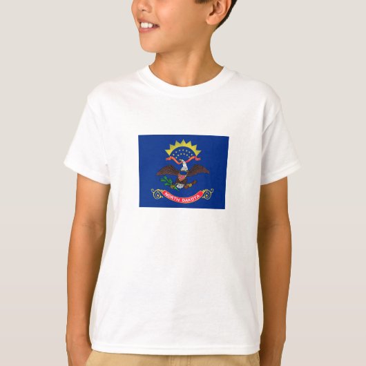 Staatsflagge Nord-Dakota T-Shirt (Vorderseite)