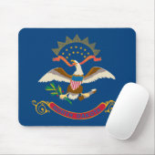 Staatsflagge Nord-Dakota, USA Mousepad (Mit Mouse)