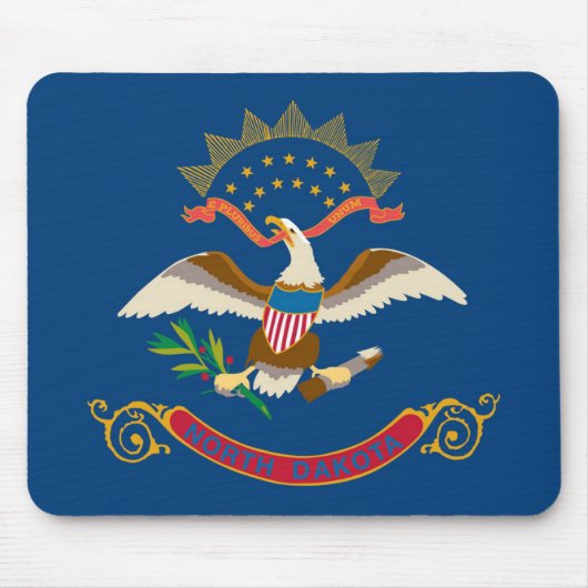 Staatsflagge Nord-Dakota, USA Mousepad (Vorne)