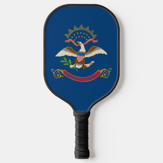 Staatsflagge Nord-Dakota, USA Pickleball Schläger (Vorderseite)