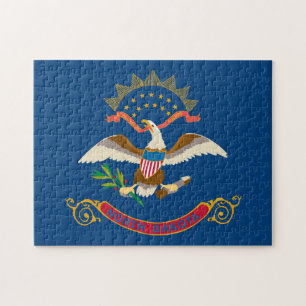 Staatsflagge Nord-Dakota, USA Puzzle