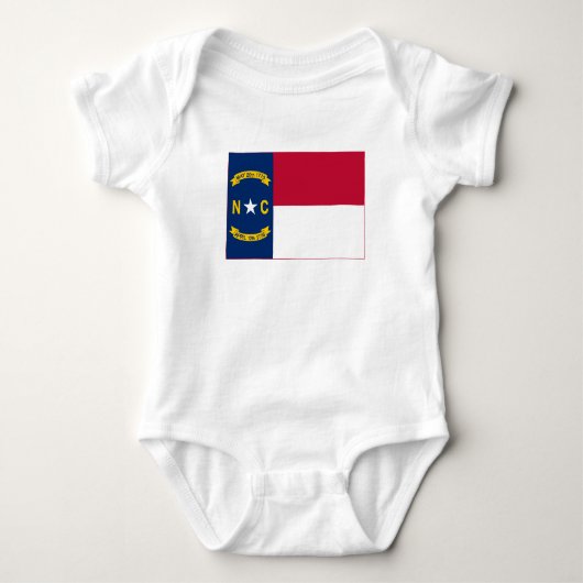 Staatsflagge North Carolina Baby Strampler (Vorderseite)