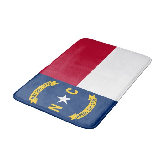 Staatsflagge North Carolina Badematte (Schrägansicht)