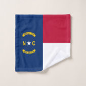 Staatsflagge North Carolina Badhandtuch Set (Waschlappen)