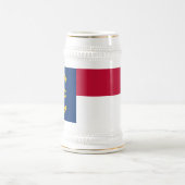 Staatsflagge North Carolina Bierglas (Mittel)