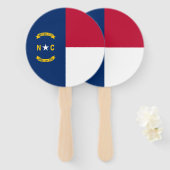 Staatsflagge North Carolina Fächer (Vorne und Hinten)