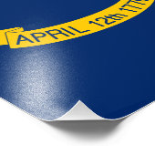 Staatsflagge North Carolina Fotodruck (Ecke)