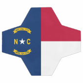 Staatsflagge North Carolina Fußball (Flach)