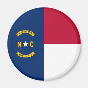 Staatsflagge North Carolina Magnet