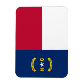 Staatsflagge North Carolina Magnet (Vertikal)