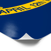 Staatsflagge North Carolina Poster (Ecke)