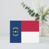 Staatsflagge North Carolina Postkarte (Stehend Vorderseite)