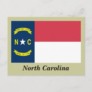 Staatsflagge North Carolina Postkarte