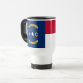 Staatsflagge North Carolina Reisebecher (Vorderseite Links)