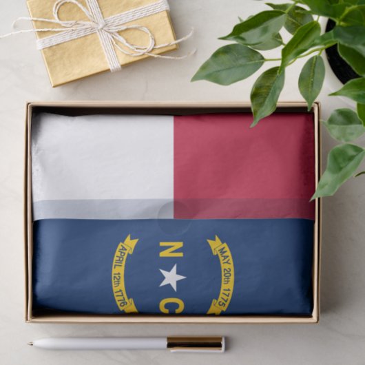 Staatsflagge North Carolina Seidenpapier (Geschenk)