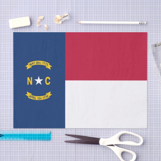 Staatsflagge North Carolina Seidenpapier (Handwerk)