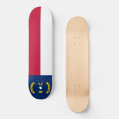 Staatsflagge North Carolina Skateboard (Vorderseite)