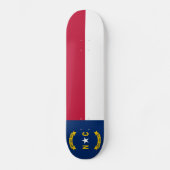 Staatsflagge North Carolina Skateboard (Vorderseite)