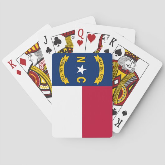 Staatsflagge North Carolina Spielkarten (Rückseite)