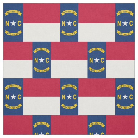 Staatsflagge North Carolina Stoff (Muster)