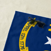 Staatsflagge North Carolina Strandtuch (Beispiel)