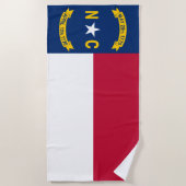 Staatsflagge North Carolina Strandtuch (Vorderseite)