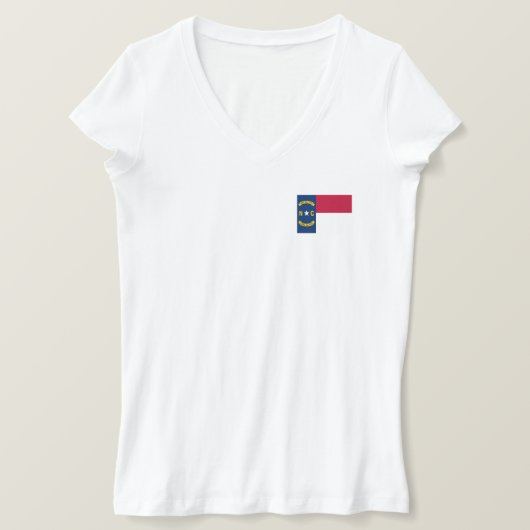 Staatsflagge North Carolina T-Shirt (Design vorne)