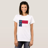 Staatsflagge North Carolina T-Shirt (Vorne ganz)