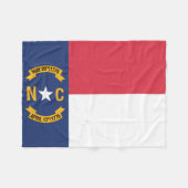 Staatsflagge North Carolina, USA Fleecedecke (Vorderseite (Horizontal))