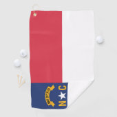 Staatsflagge North Carolina, USA Golfhandtuch (Insitu)