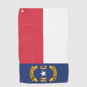 Staatsflagge North Carolina, USA Golfhandtuch (Vorderseite)