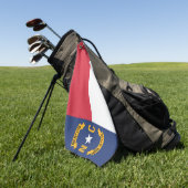 Staatsflagge North Carolina, USA Golfhandtuch (Gras)