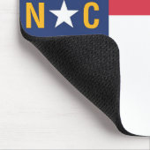 Staatsflagge North Carolina, USA Mousepad (Ecke)