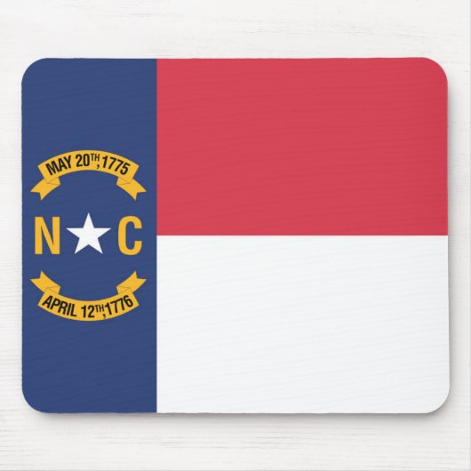 Staatsflagge North Carolina, USA Mousepad (Vorne)