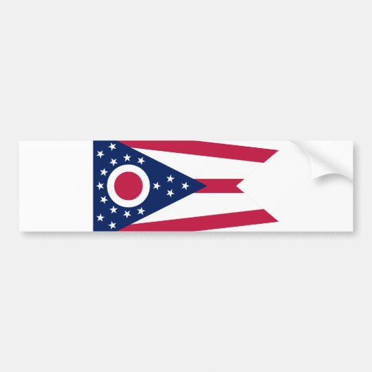 Staatsflagge Ohio Autoaufkleber (Vorne)