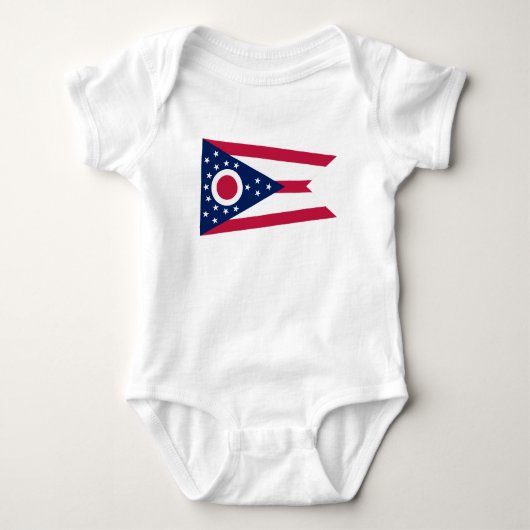 Staatsflagge Ohio Baby Strampler (Vorderseite)