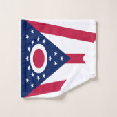 Staatsflagge Ohio Badhandtuch Set (Waschlappen)
