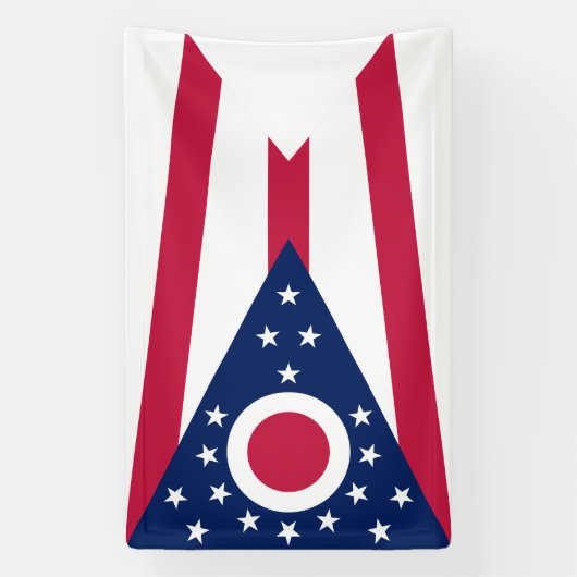 Staatsflagge Ohio Banner (Vertikal)