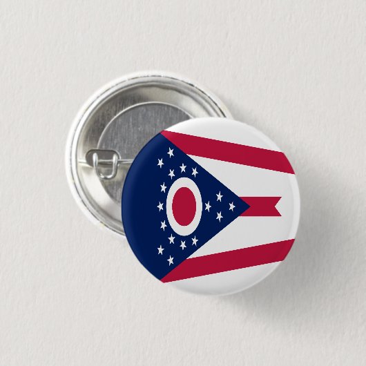 Staatsflagge Ohio Button (Vorne & Hinten)