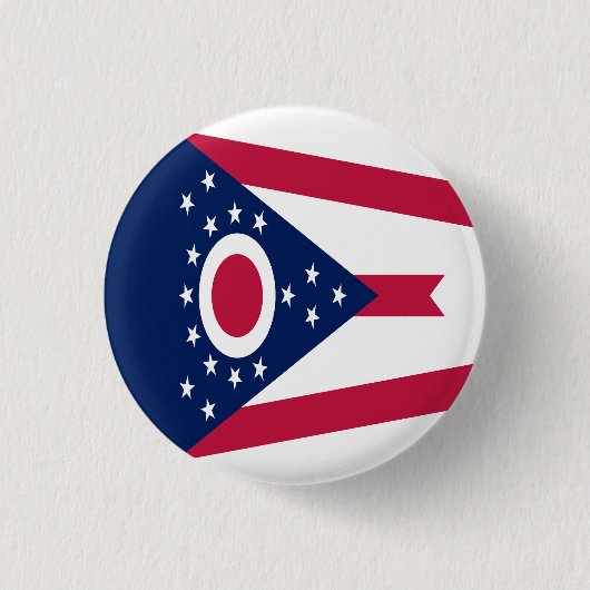 Staatsflagge Ohio Button (Vorderseite)